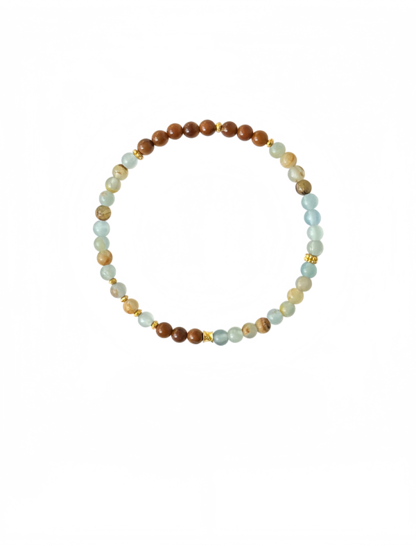Jasmine Moon Calcite & Kuk Bracelet