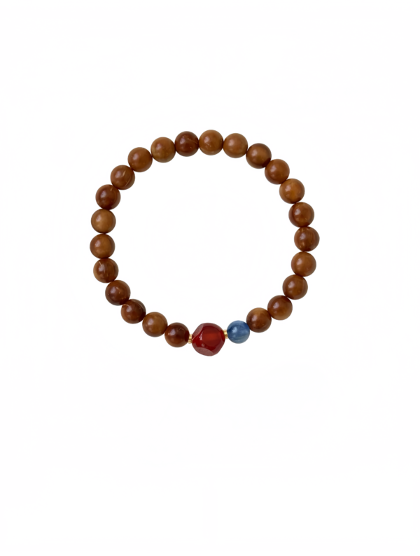 Jade Serenity – Kuk, Red Carnelian & Kyanite Bracelet