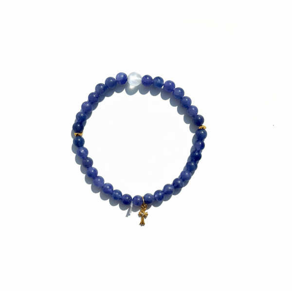 Azure Oath｜Tanzanite & Clover Heart Bracelet
