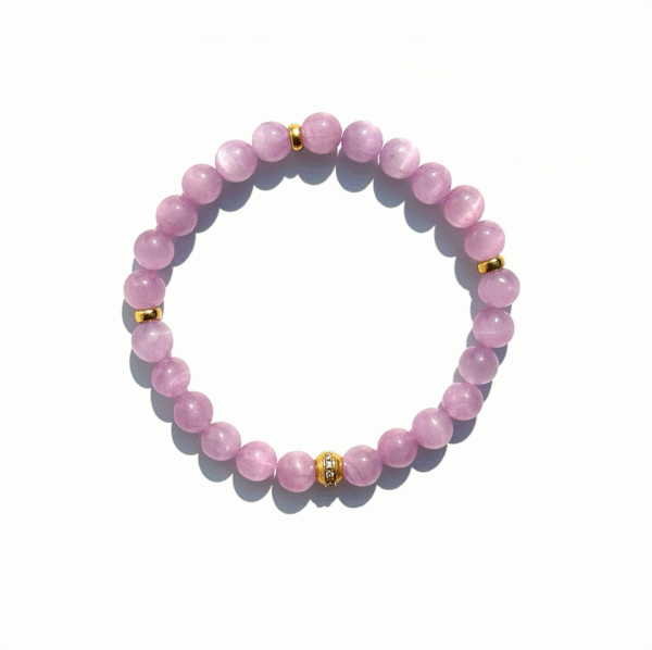 Amulet Bloom｜Lepidolite & Fortune Bead Bracelet