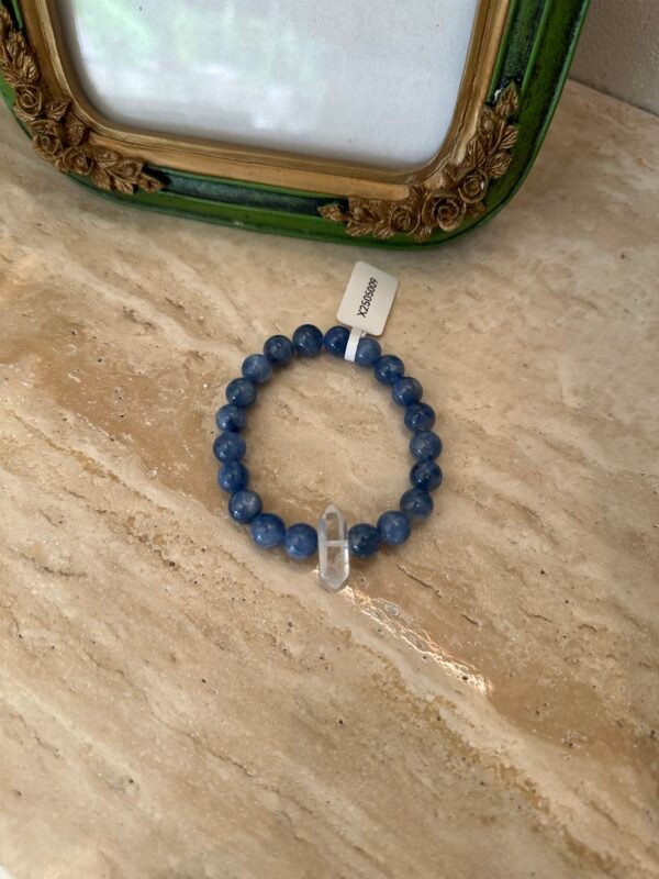 Heart of a Clear Sky｜Blue Rutile Quartz & Clear Quartz Bracelet for Focus, Energy Flow & Tranquility