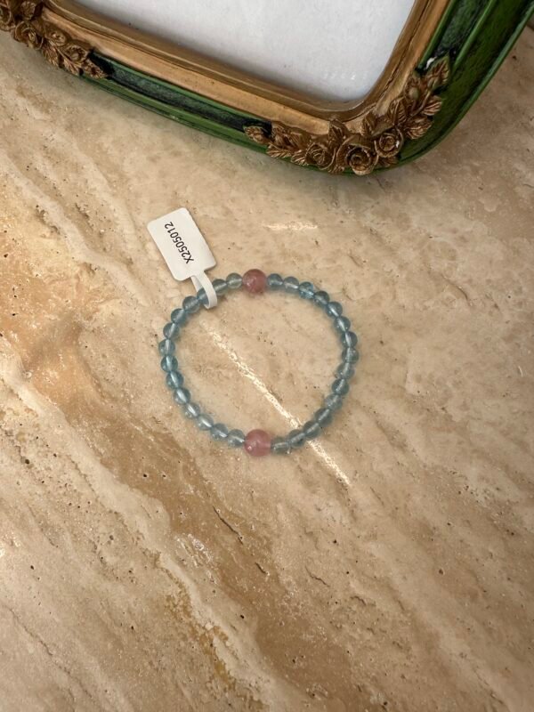 Starlit Clarity & Gentle Sea｜Aquamarine & Rose Quartz Bracelet for Emotional Calm, Love & Inner Peace