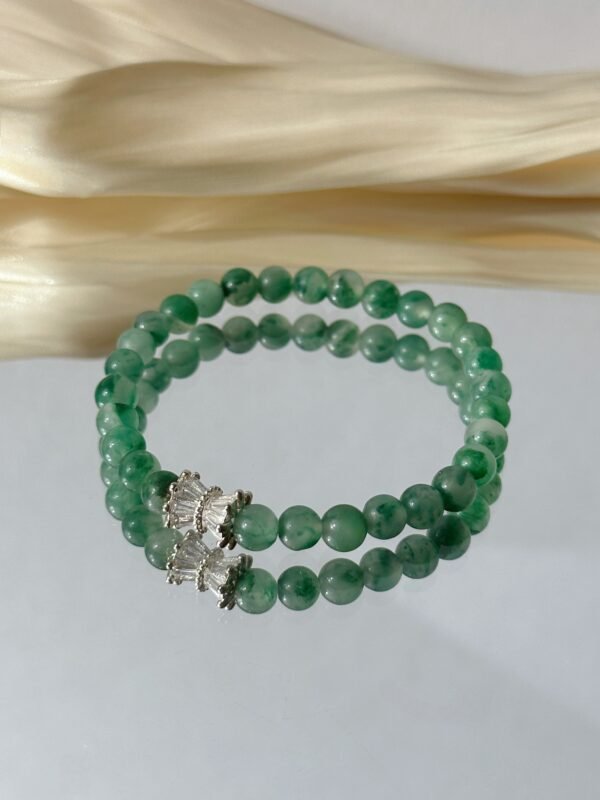 Earth’s Embrace｜African Green Jasper Crystal Healing Bracelet for Balance, Grounding & Aura Strengthening