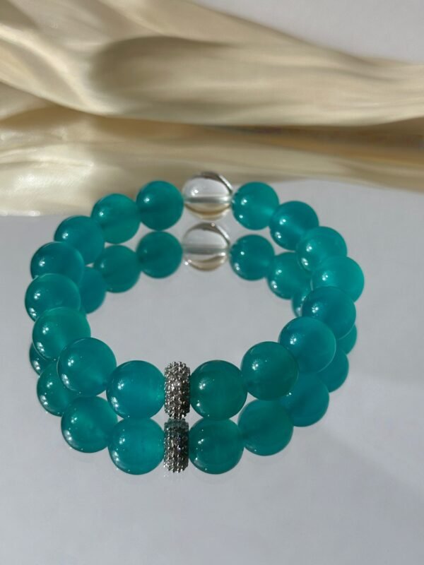 Sky Whisper|Amazonite Crystal Healing Bracelet for Calm Communication, Hope & Emotional Release