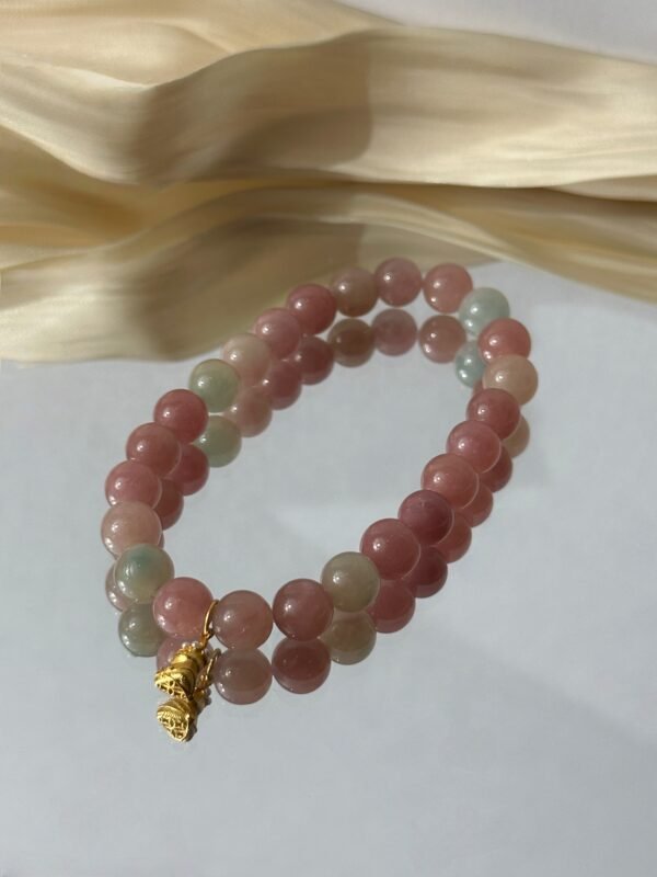 Lucky Maneki-neko Lucky Cat|Yanyuan Agate Wealth Bracelet with Maneki-Neko Charm for Fortune, Positivity & Abundance Attraction