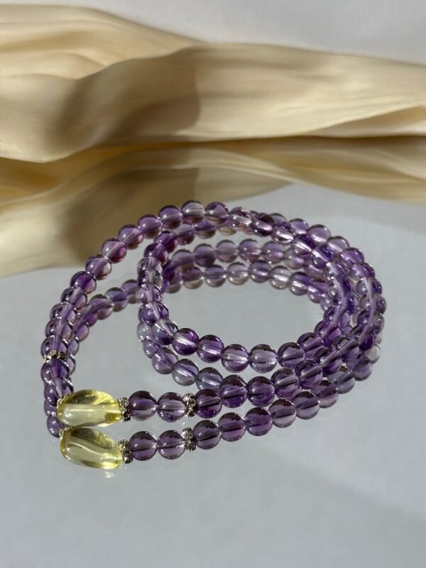 Amethyst Glow|Layered Luck Bracelet for Protection, Intuition & Energy Alignment