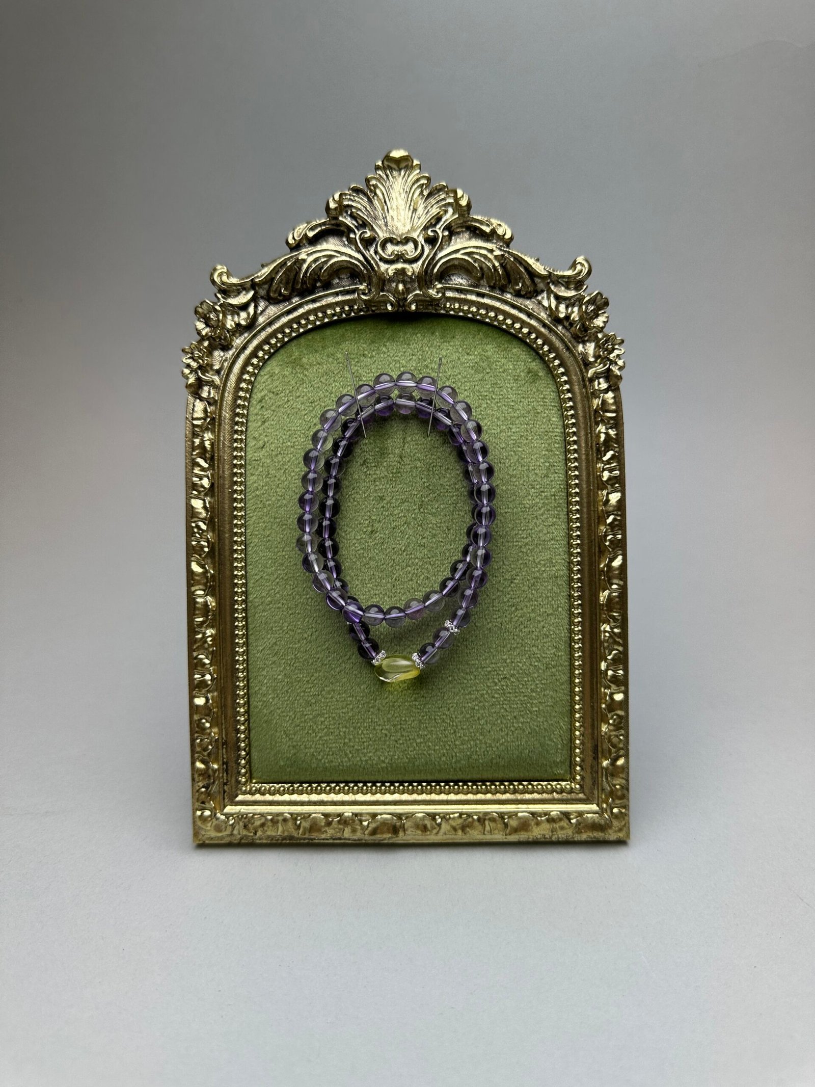 叠戴紫水晶配黄阿塞手串 叠戴紫水晶配黄阿塞手串