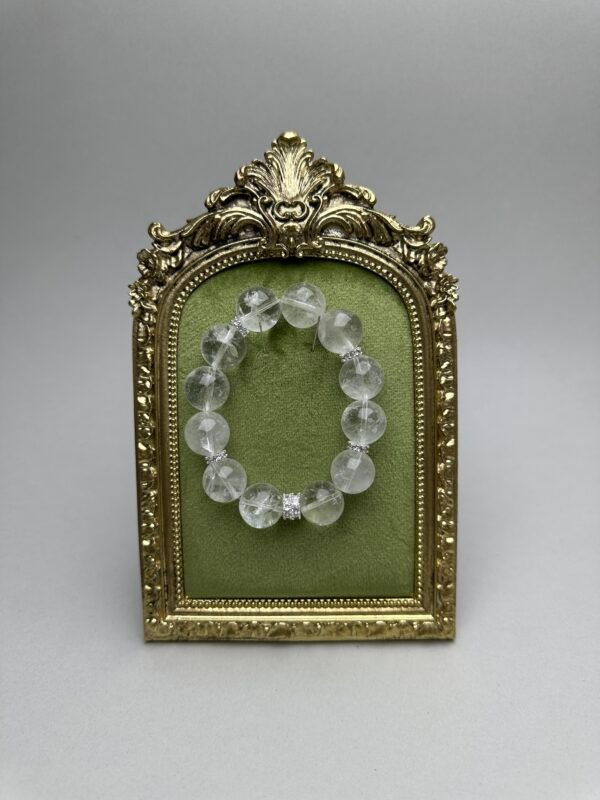 Mystic Clarity｜Brazilian White Phantom Quartz Bracelet for Intuition, Spiritual Awakening & Energy Cleansing