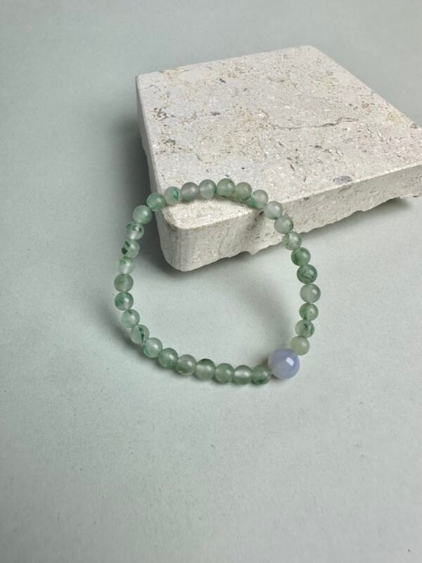 Mystic Grove｜Purple Agate & African Green Jasper Spiritual Bracelet for Inner Wisdom, Insight & Gentle Grounding
