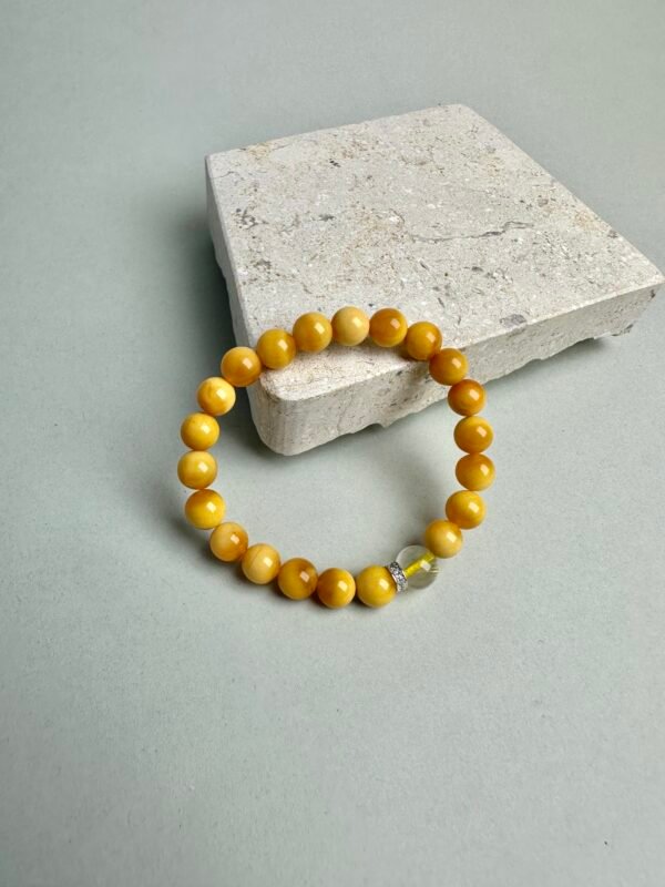 Sunlit Grace｜Burmese Yellow Jade Crystal Bracelet for Joy, Energy Renewal & Prosperity Alignment
