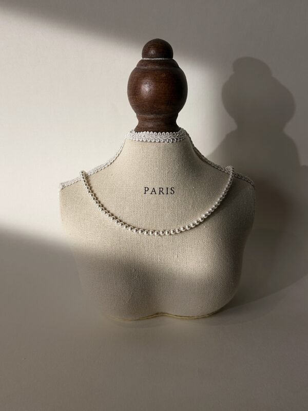 Swarovski Crystal Pearl Necklace, 4mm, Everyday Basic Layer Necklace, Stackable, Japanese Components